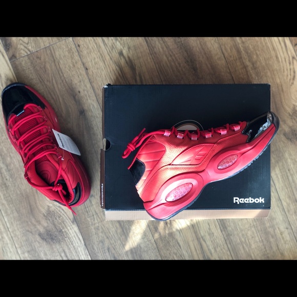 Reebok Red Iverson Question Size 12 - Picture 3 of 4